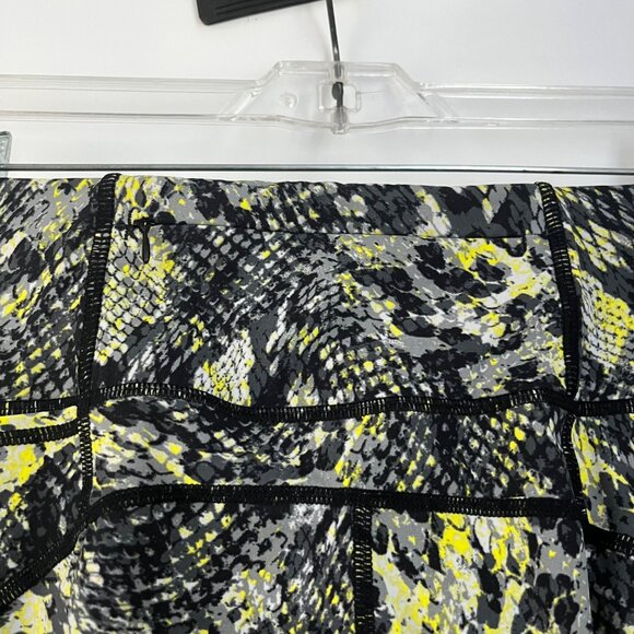 Sweaty Betty The Power Full Length Leggings Black Green Yellow Snakeskin Print M - Picture 7 of 10